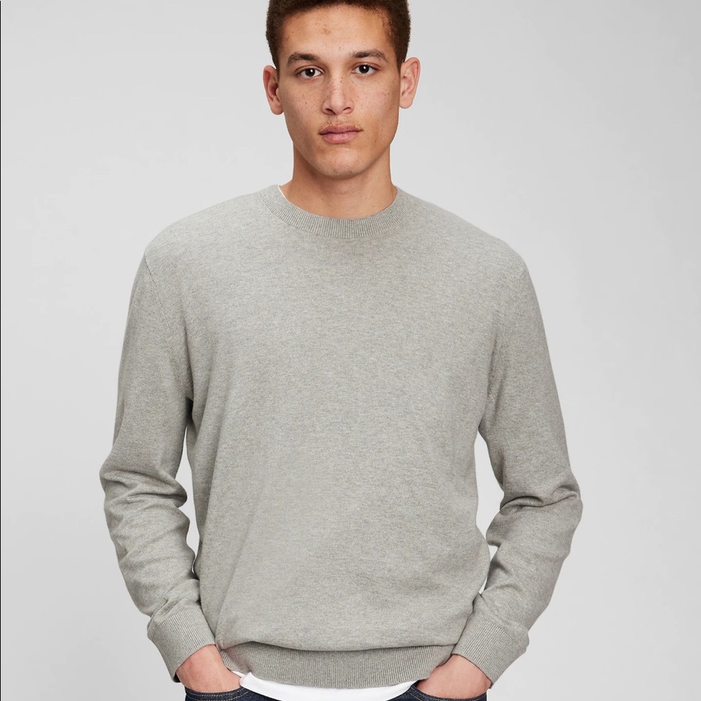 Men’s Gap “Mainstay” Cream Crewneck Sweater Size Xl